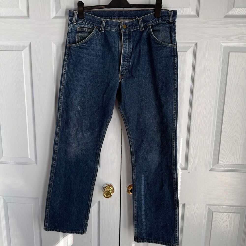 Saddle King 38/32 Vintage Denim USA Made with 1CM bleach spot